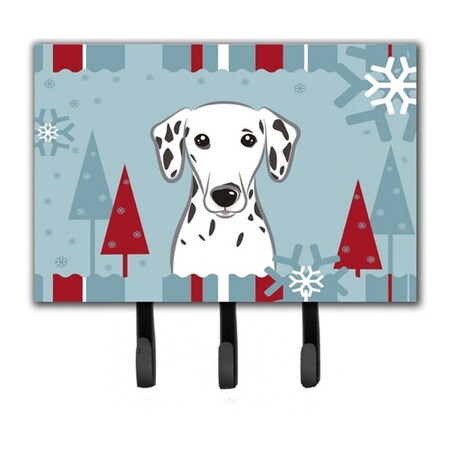 Jensendistributionservices Winter Holiday Dalmatian Leash & Key Holder MI1659517